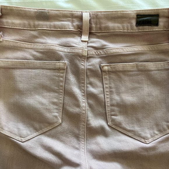 PAIGE Verdugo Crop Rose Color Size 27 Raw Hem - Picture 5 of 5